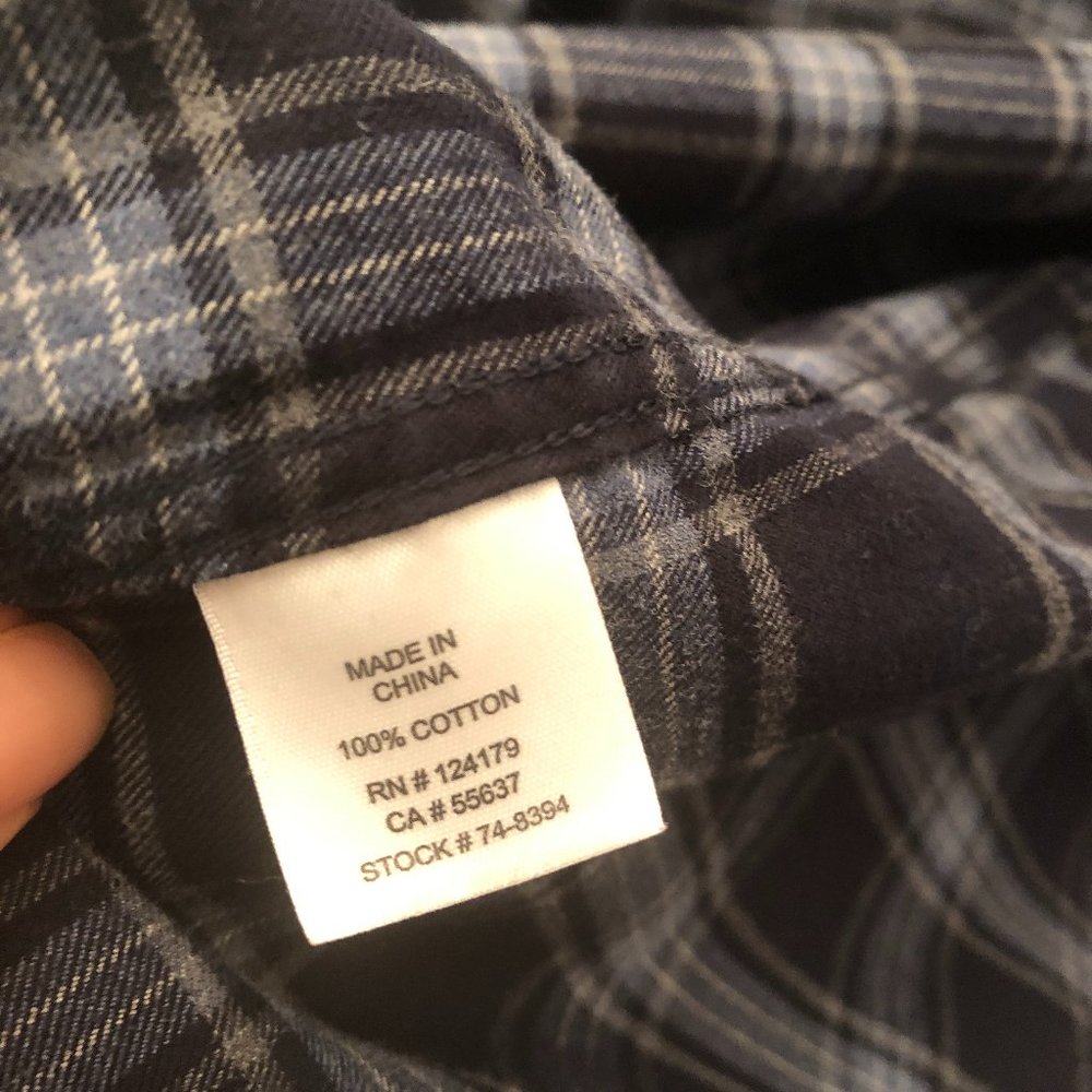 Jonston & Murphy men long sleeve shirt, blue navy - Picture 9 of 9